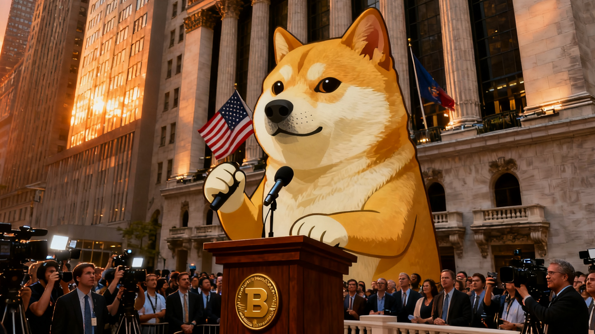 【视频】当狗狗币穿上西装：一场互联网玩笑与华尔街的终极博弈